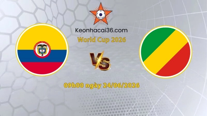 Soi kèo Colombia vs CH Congo, 9h00 ngày 24/06: Phòng thủ tuyệt đối